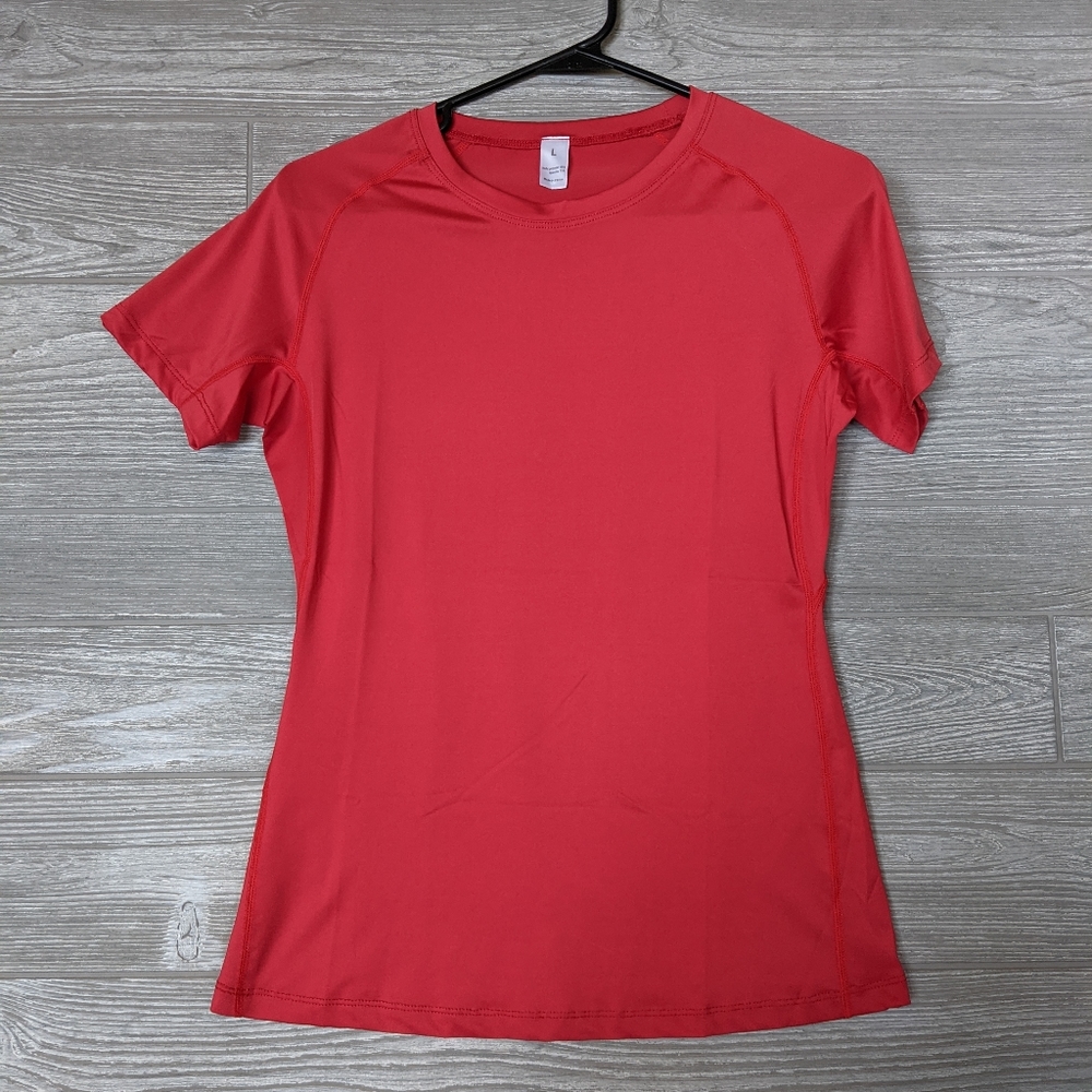 Workout Compression Crewneck Short-Sleeve Shirt